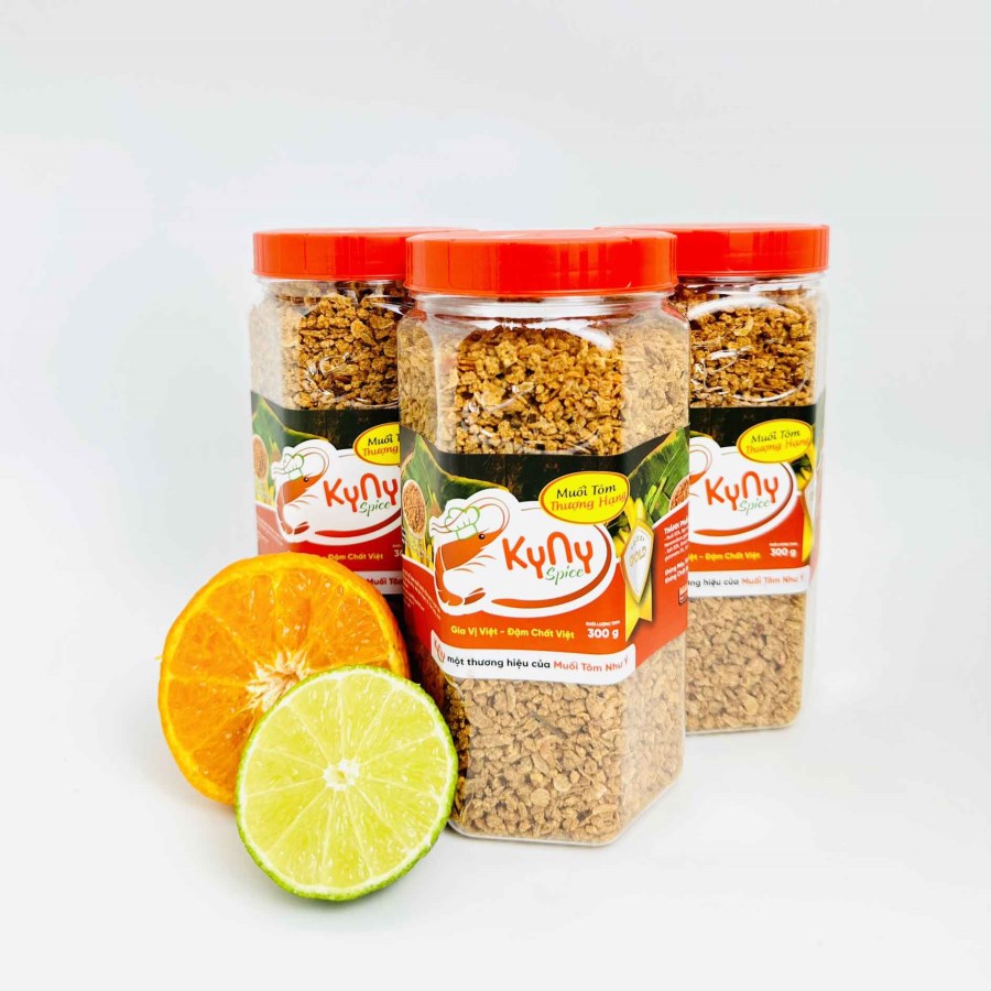 Muối tôm Kyny Spice Gold loại hạt vừa trọng lượng 350g