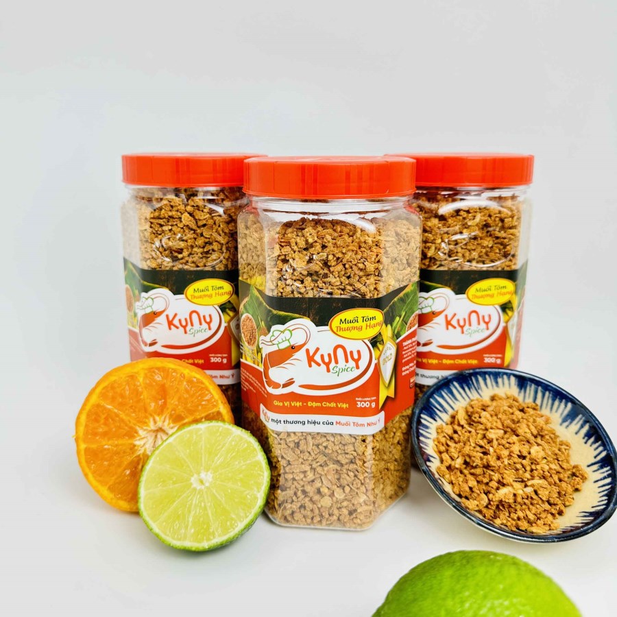 Muối tôm Kyny Spice Gold loại hạt vừa trọng lượng 350g