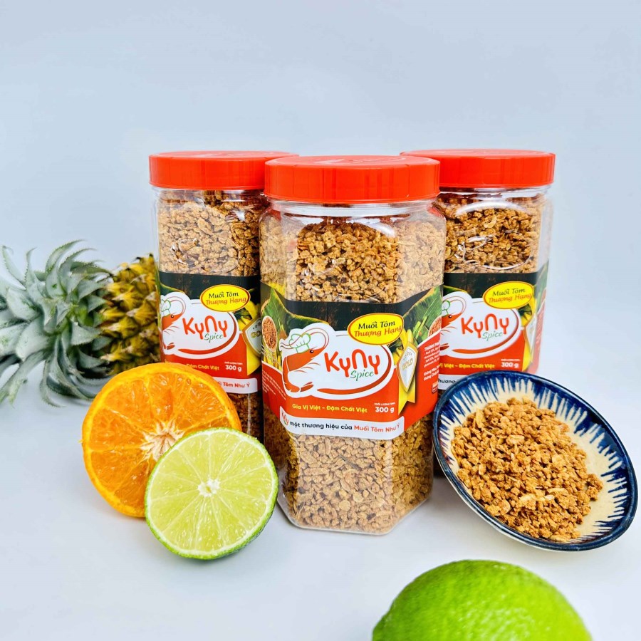 Muối tôm Kyny Spice Gold loại hạt vừa trọng lượng 350g