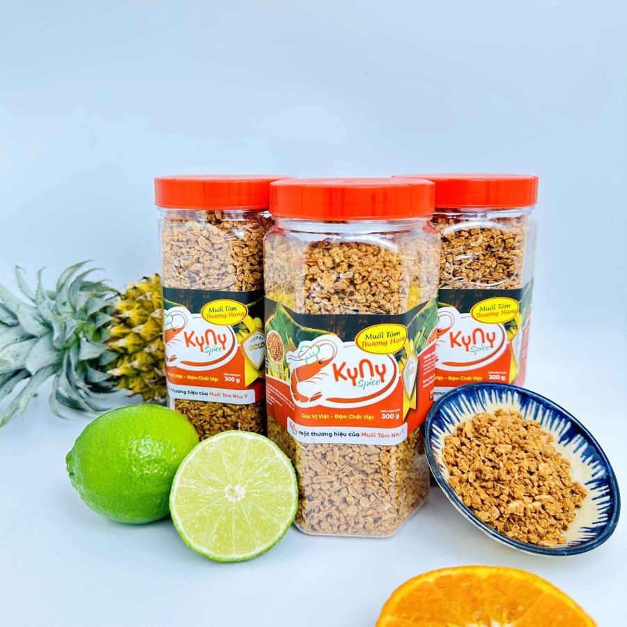 Muối tôm Kyny Spice Gold loại hạt vừa trọng lượng 350g