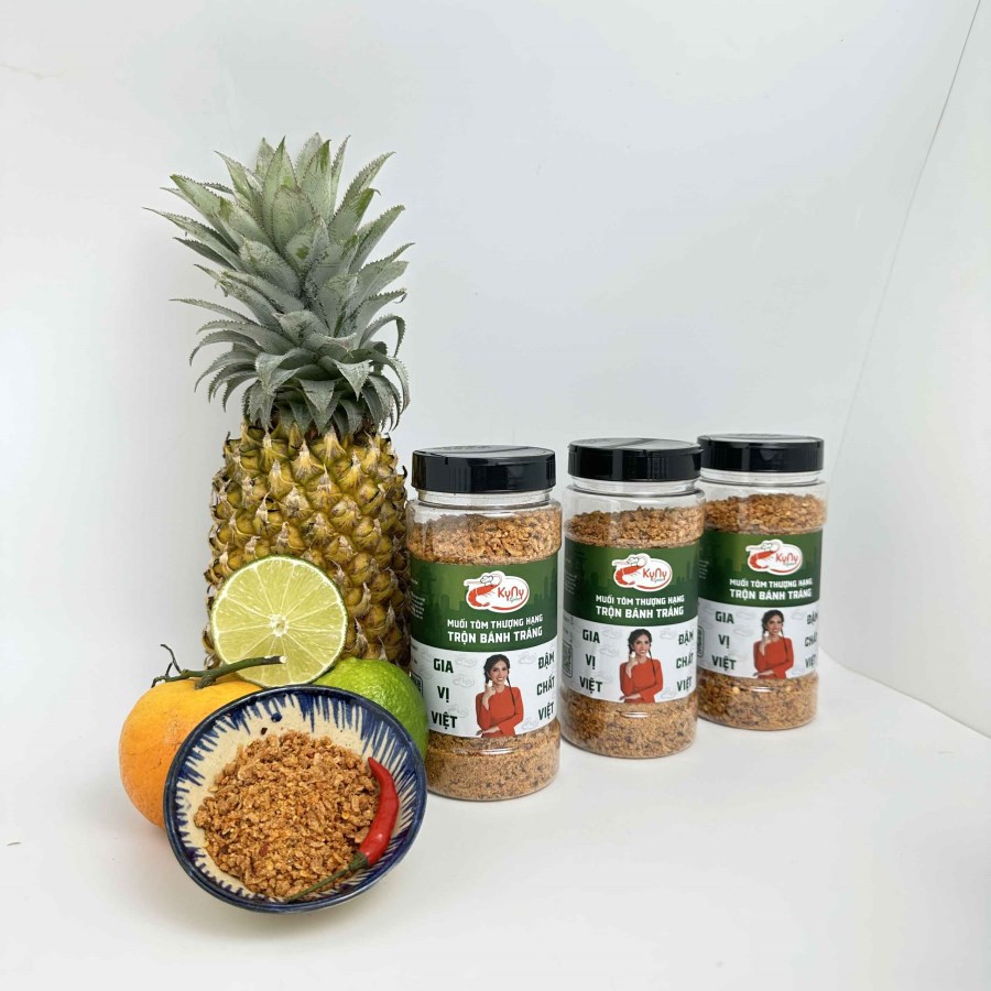 Muối tôm thượng hạng trộn bánh tráng Kyny Spice trọng lượng 210g